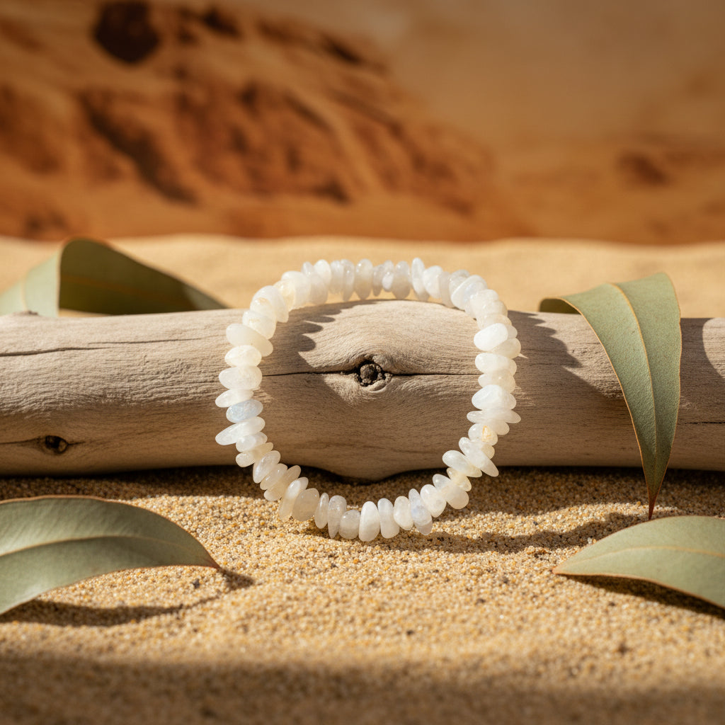 Nacre, Bracelet Baroque en pierres naturelles.