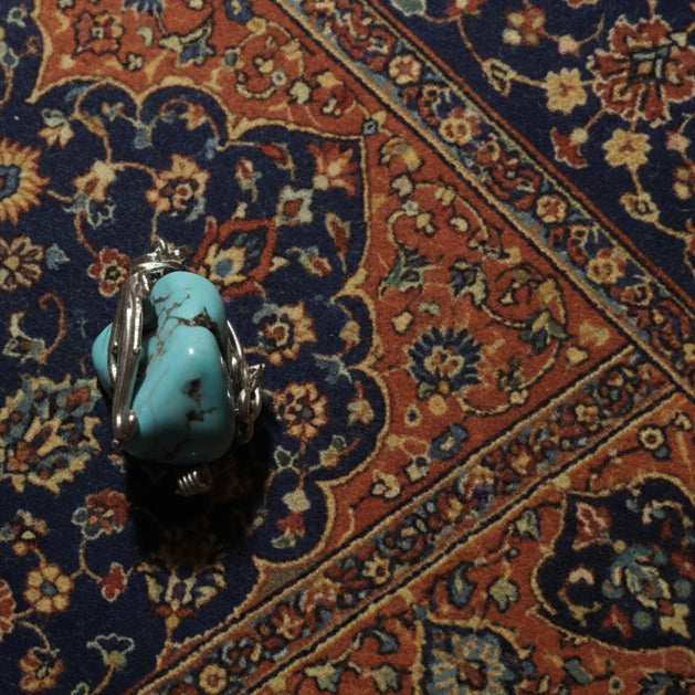 Turquoise bleue d'Iran avec ou sans bélière, pendentif qualité AA+