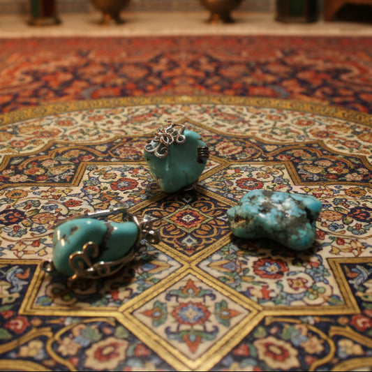 Turquoise bleue d'Iran avec ou sans bélière, pendentif qualité AA+