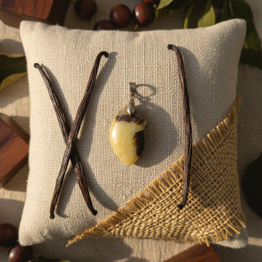 Septaria pendentif forme libre qualité AA+