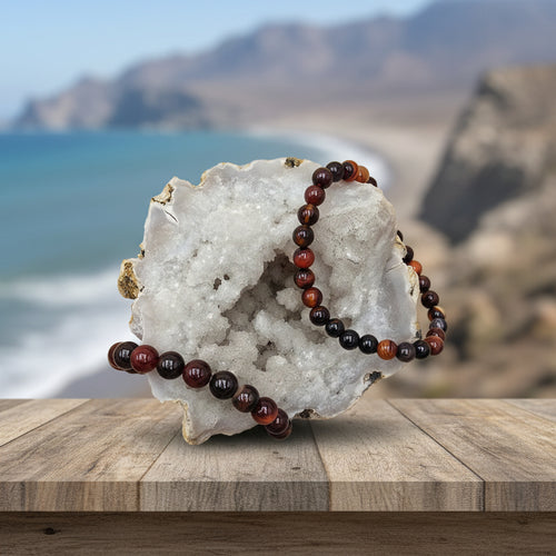Agate rubanée, bracelet de qualité AAA - harmonie et stabilité