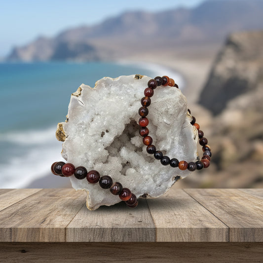 Agate rubanée, bracelet de qualité AAA - harmonie et stabilité