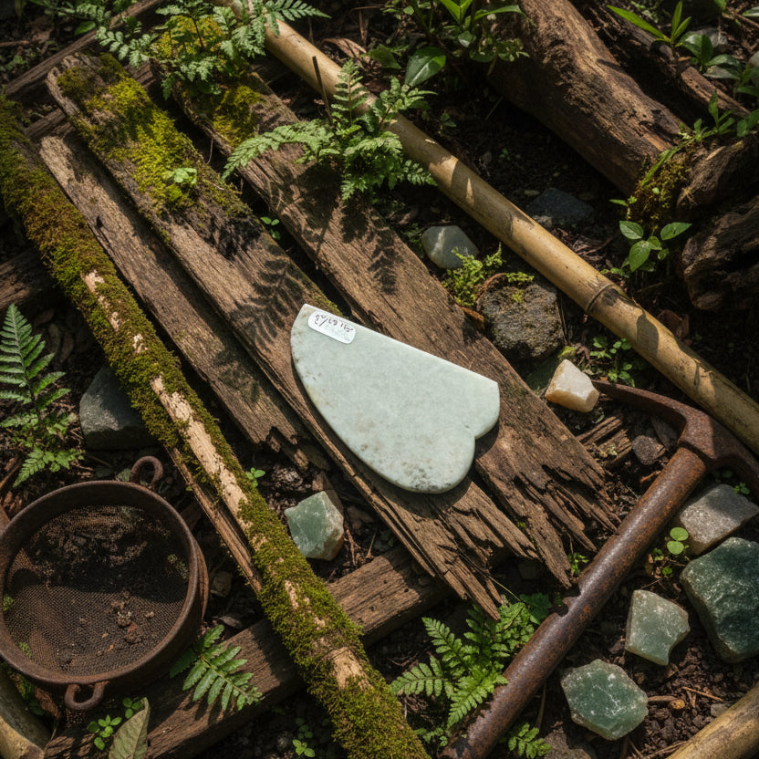 Gua Sha en Jade Birman série 1 à 4