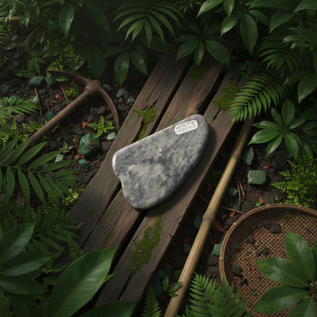 Gua Sha en Jade Birman série 1 à 4
