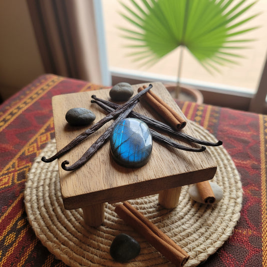 Labradorite, pendentif forme libre qualité AAA
