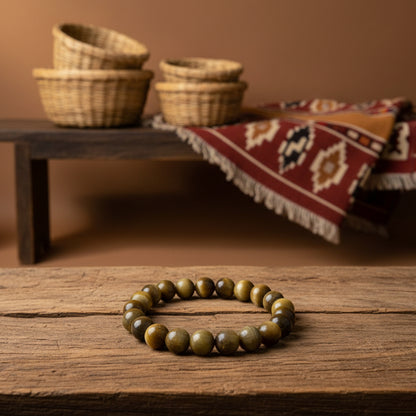 Oeil d'Aigle, bracelet boules 6 à 10mm qualité AA