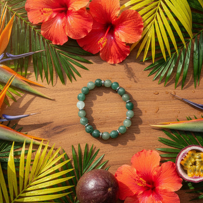 Aventurine du Brésil, bracelet boules AA+