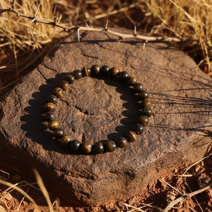 Oeil de Fer Afrique du Sud, bracelet boules qualité AA+