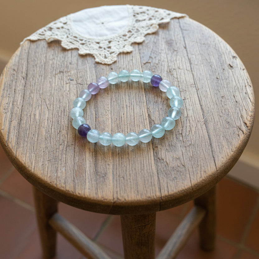 Fluorine Française, bracelet boules qualité AA+