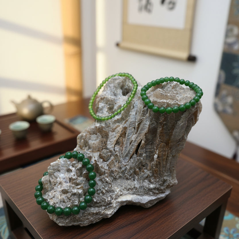 jade taipei, bracelet boules qualité AA+