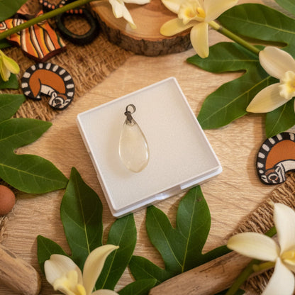 Citrine naturelle de Madagascar, pendentifs d'exception qualité AAA+