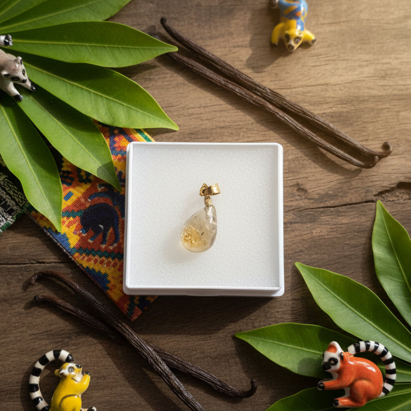 Citrine naturelle de Madagascar, pendentifs d'exception qualité AAA+