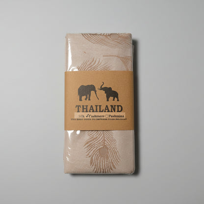 Echarpe Foulard 100 % Cashmire fabrication Thaïlandaise env. 175x68cm.
