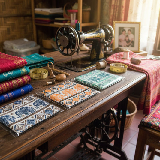 Porte monnaie pochette Eléphant 11*x12cm rectangulaire.