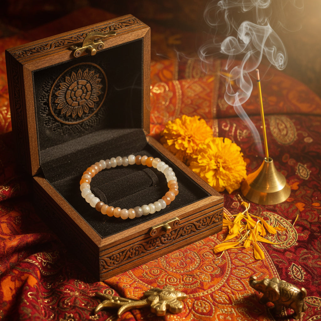 Pierre de lune, bracelet petits cylindres 8mm qualité AAA.