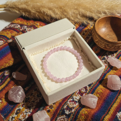 Kunzite du Brésil Extra, bracelet boules 6mm qualité AAA+