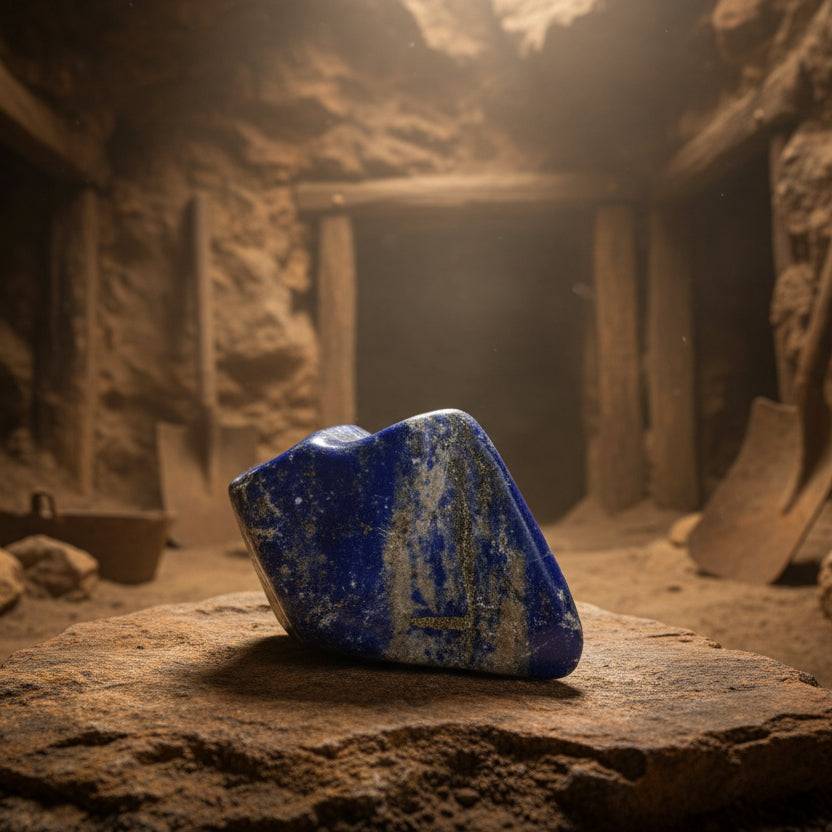 Lapis Lazuli, bloc à poser pièce unique de 344gr, Afghanistan (via Pakistan)