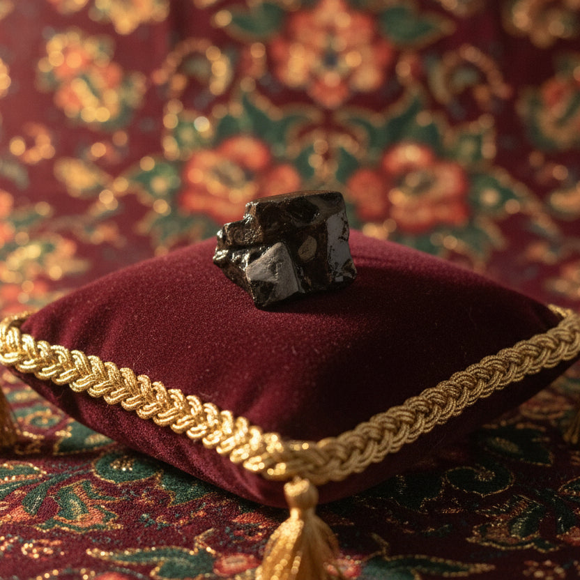 Shungite, Morceau Cristallisé 25x15mm. Russie AAA.
