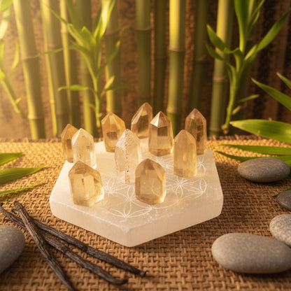 Citrine Naturelle de Madagascar, Prisme 25 à 35mm, Qualité AAA.
