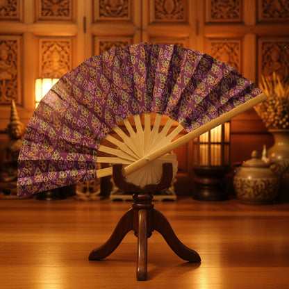 Eventail artisanal en bambou nord Chiang Mai collection thaï ar't 1