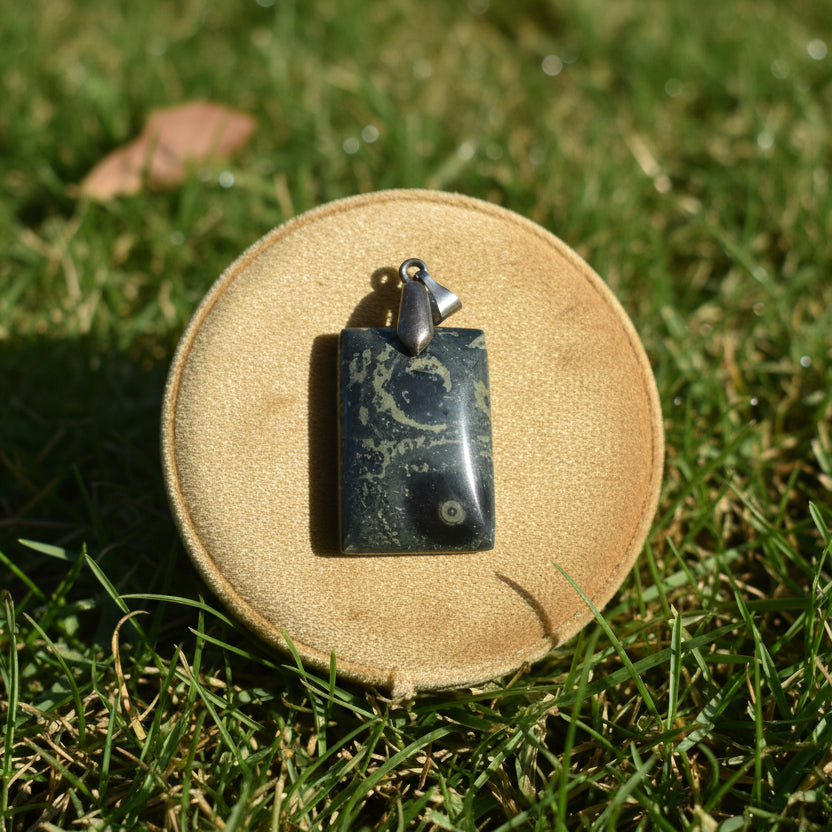 Jaspe Kambaba de Madagascar, pendentif qualité AAA