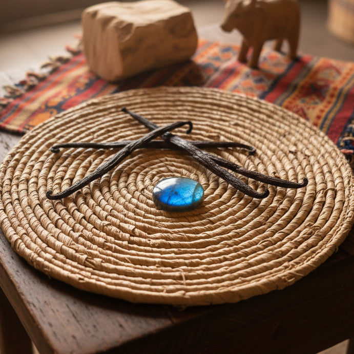 Labradorite, pendentif forme libre qualité AAA