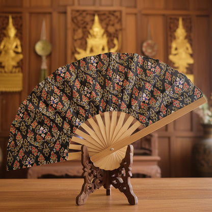 Eventail artisanal en bambou nord Chiang Mai collection thaï ar't 2