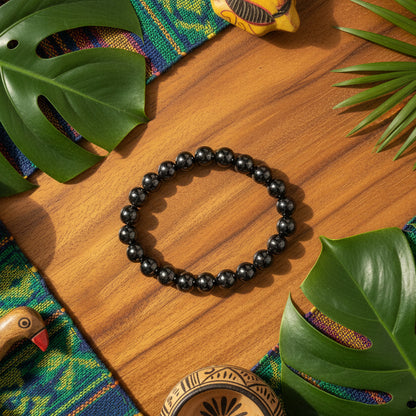 hématite, bracelet boules 6 à 12mm, qualité AA+