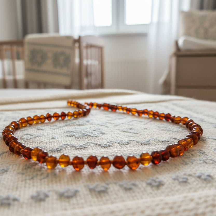 Ambre de la Baltique, collier BEBE boules qualité AAA+