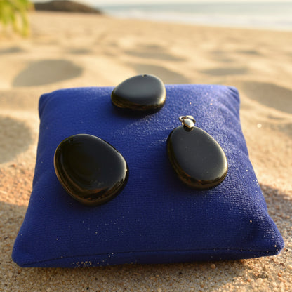Tourmaline noire Brésil pendentif 25x20mm qualité AA+