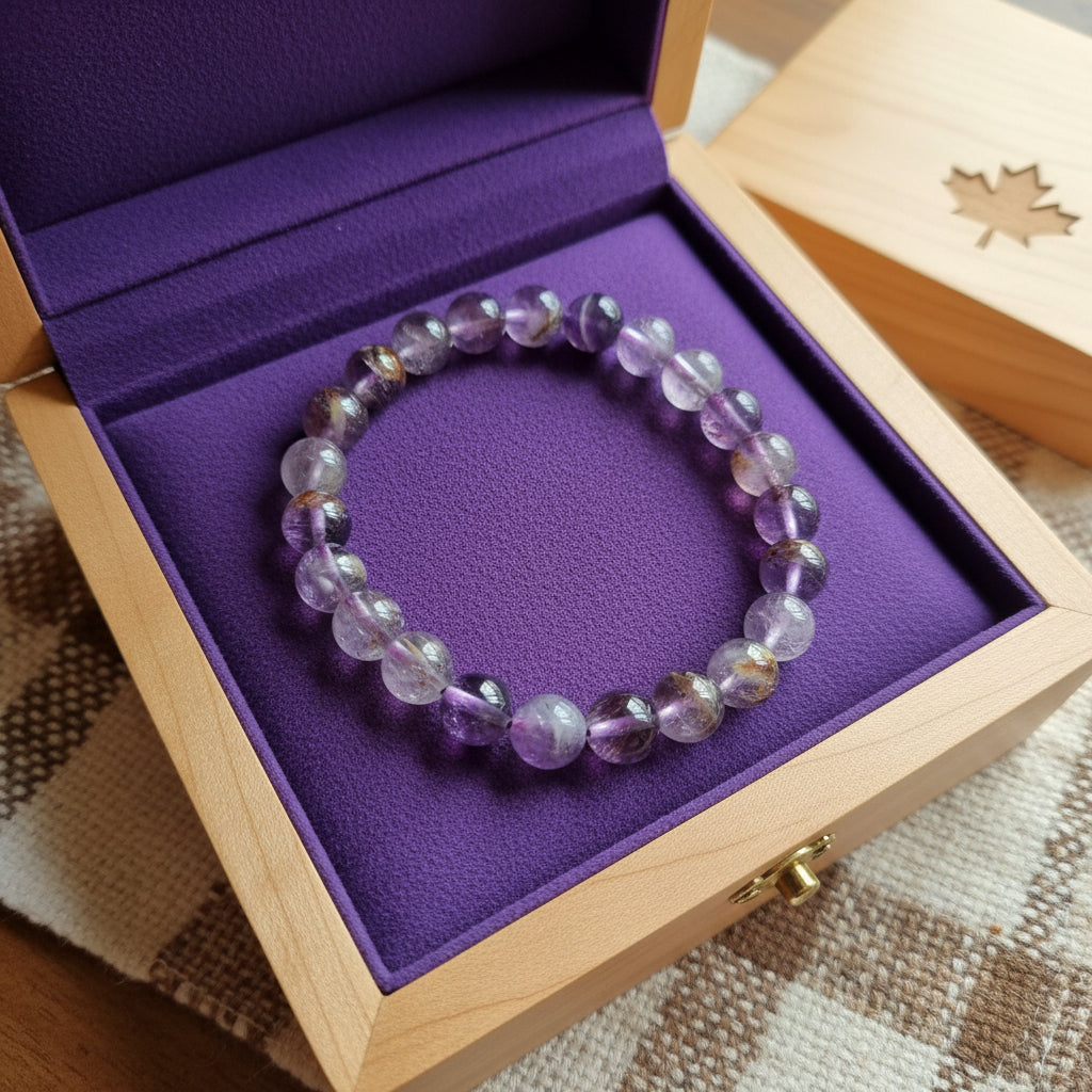 Auralite 23, Merveille de la nature, bracelet boules 8mm AAA