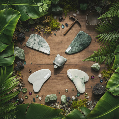 Gua Sha en Jade Birman série 13 à 16