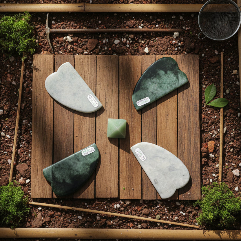 Gua Sha en Jade Birman série 9 à 12
