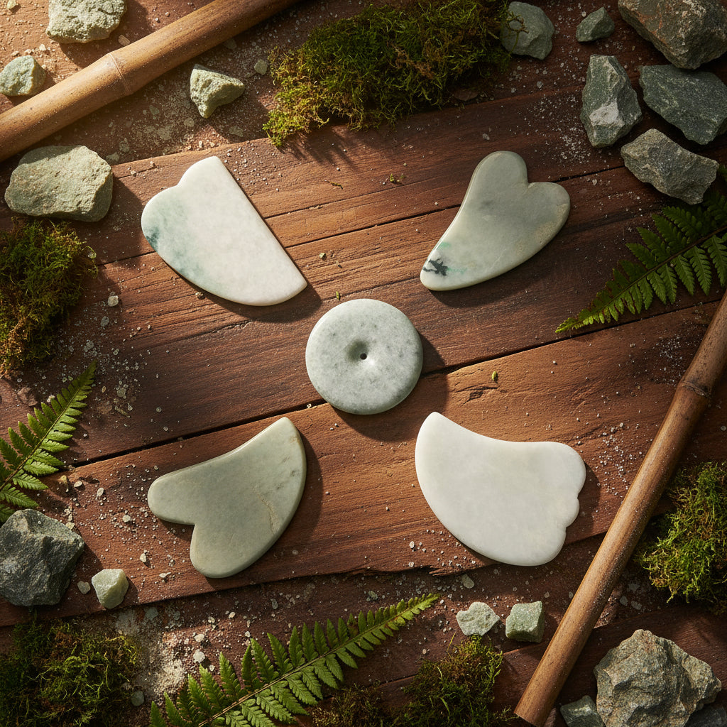 Gua Sha en Jade Birman série 25 à 28