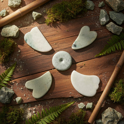 Gua Sha en Jade Birman série 25 à 28