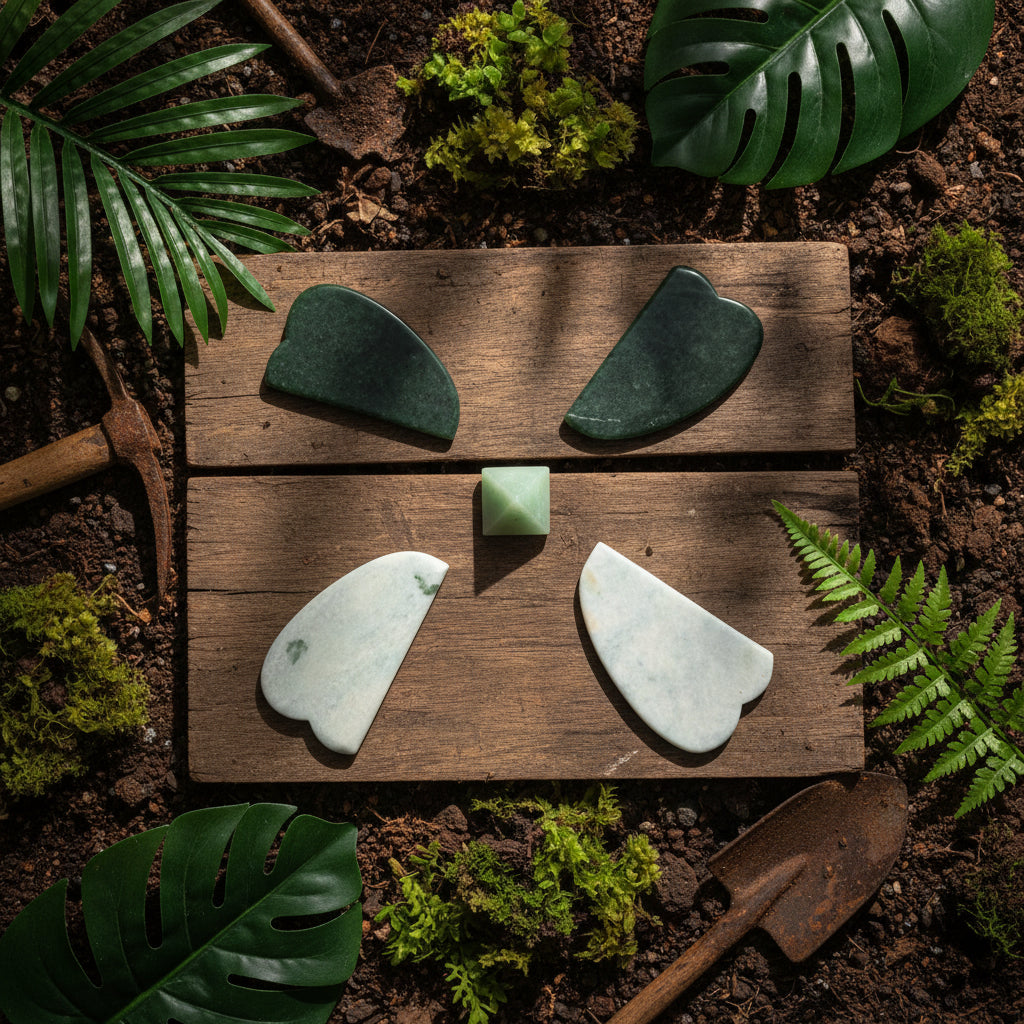Gua Sha en Jade Birman série 9 à 12