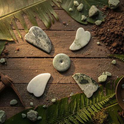 Gua Sha en Jade Birman série 17 à 20