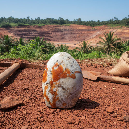 Opale de Feu, bloc à poser pièce unique de 632gr, Madagascar.