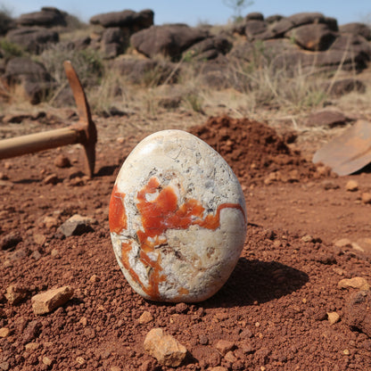 Opale de Feu, bloc à poser pièce unique de 632gr, Madagascar.