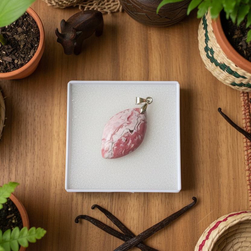 Rhodocrosite, pendentifs d'exception de qualité AAA+