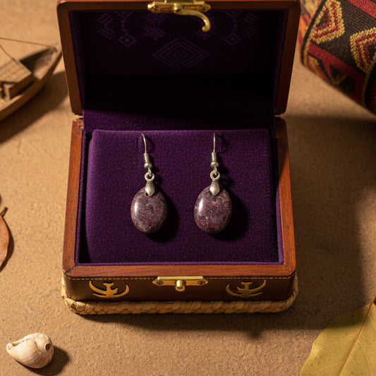Boucles d'Oreilles en Rubellite Madagascar